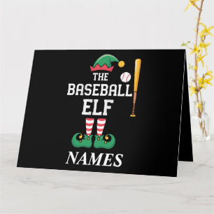 Persoonlijke Naam Honkbal Elf Familie Matching Kaart