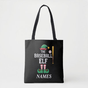 Persoonlijke Naam Honkbal Elf Familie Matching  Tote Bag