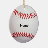 Persoonlijke naam honkbal kerstornament keramisch ornament (Rechts)