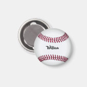 Persoonlijke naam honkbal magneet (Voorkant / Achterkant)