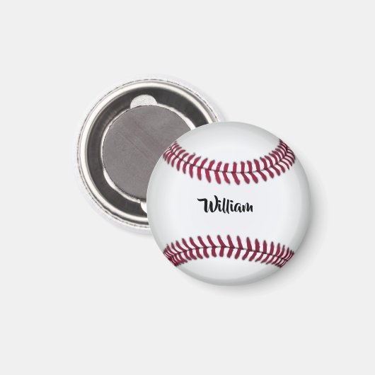 Persoonlijke naam honkbal magneet (Voorkant / Achterkant)