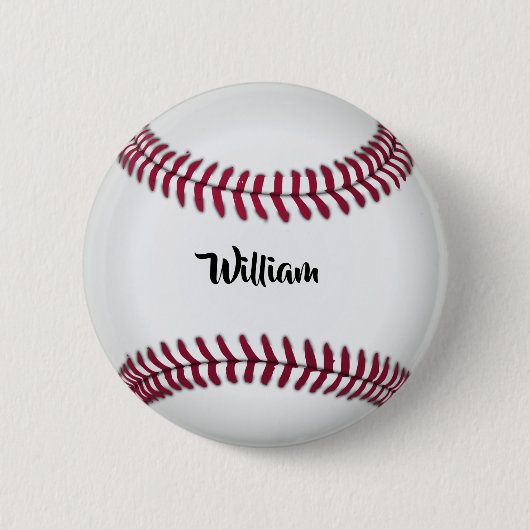 Persoonlijke naam honkbal ronde button 5,7 cm (Voorkant)