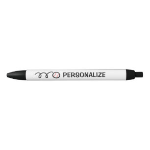 Persoonlijke naam honkbal sport logo pen