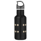 Persoonlijke naam, honkbalteam, zwart waterfles (Achterkant)