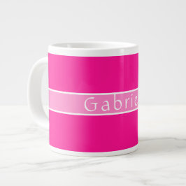 Persoonlijke naam Hot Pink Grote Koffiekop