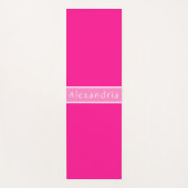 Persoonlijke naam Hot Pink Yogamat (Voorkant)