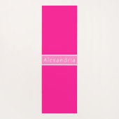 Persoonlijke naam Hot Pink Yogamat (Achterkant)
