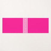 Persoonlijke naam Hot Pink Yogamat (Voorkant (horizontaal))