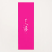 Persoonlijke naam Hot Pink Yogamat (Voorkant)