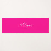 Persoonlijke naam Hot Pink Yogamat (Voorkant (horizontaal))