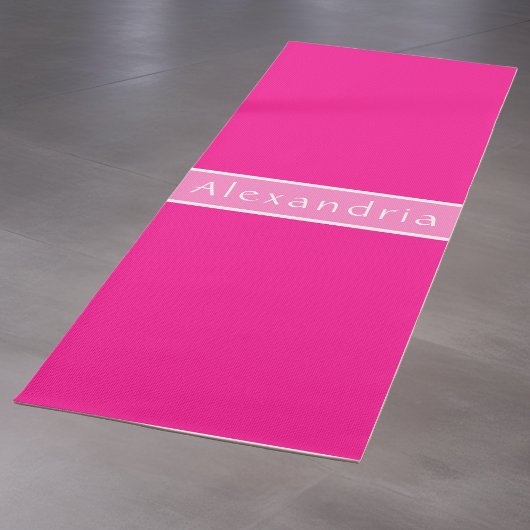 Persoonlijke naam Hot Pink Yogamat