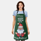 Persoonlijke naam houden voor kalm en prettig kers schort (Gedragen)