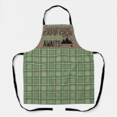 Persoonlijke NAAM Hut Camping Avontuur Schort (Voorkant)