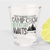 Persoonlijke NAAM Hut Camping Avontuur Shot Glas
