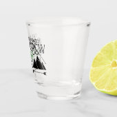 Persoonlijke NAAM Hut Camping Avontuur Shot Glas (Rechts)