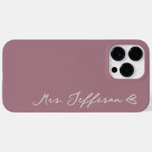 Persoonlijke naam huwelijkssteun voor de bruid Case-Mate iPhone case (Achterkant (horizontaal))