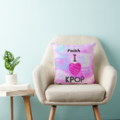 Persoonlijke naam I Love K-pop Kussen (Stoel)