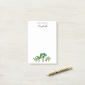 Persoonlijke naam in pot staande planten Monstera Post-it® Notes (Op bureau)