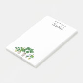 Persoonlijke naam in pot staande planten Monstera  Post-it® Notes (Schuin)