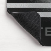 Persoonlijke naam in reliëf met de vlag Blauwe Lij Muismat (Hoek)