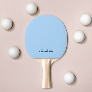 Persoonlijke naam in script met volledig aanpasbar tafeltennisbatje