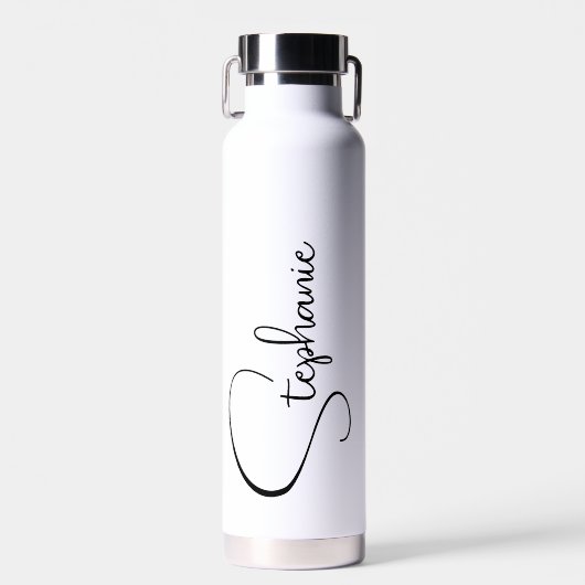 Persoonlijke naam in script waterfles (Voorkant)