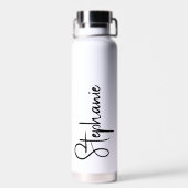 Persoonlijke naam in script waterfles (Achterkant)