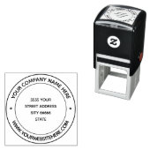 Persoonlijke Naam Info Adres Ronde Stempel (In situ)