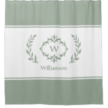 Persoonlijke naam initiaal sagegroen met monogram
