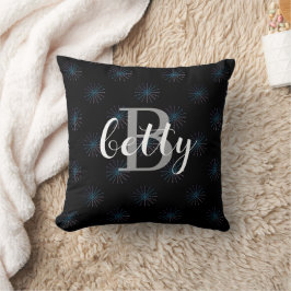 Persoonlijke naam & initiële stervende patroon kussen