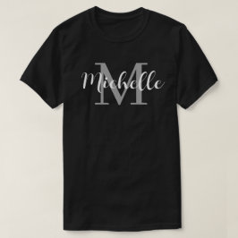 Persoonlijke naam & initiële stervende patroon t-shirt