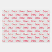 Persoonlijke naam inpakpapier vel (Voorkant)