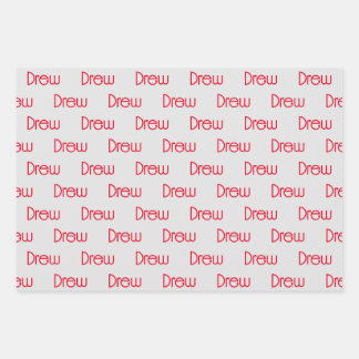 Persoonlijke naam inpakpapier vel