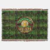Persoonlijke naam Irish Pub Sign St. Patrick's Day Deken (Voorkant)