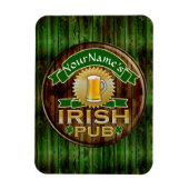 Persoonlijke naam Irish Pub Sign St. Patrick's Day Magneet (Verticaal)