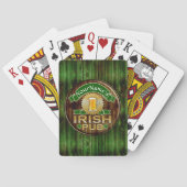 Persoonlijke naam Irish Pub Sign St. Patrick's Day Pokerkaarten (Achterkant)