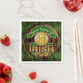 Persoonlijke naam Irish Pub Sign St. Patrick's Day Servet (Insitu)