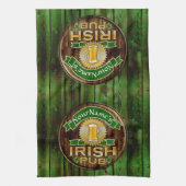 Persoonlijke naam Irish Pub Sign St. Patrick's Day Theedoek (Verticaal)