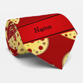 Persoonlijke naam italiaans chef-kokok-pizzatroon stropdas (Opgerold)