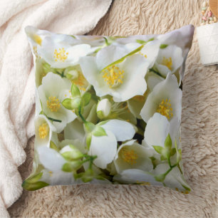 Persoonlijke naam Jasmine Flowers Sierkussen