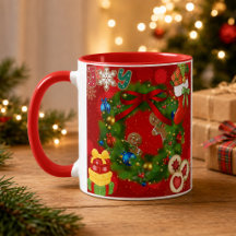 Persoonlijke naam Joy Kerstkrans Peperkoek