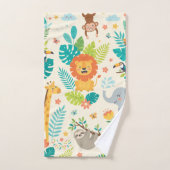 Persoonlijke naam Jungle Fun Bad Handdoek (Handdoek)