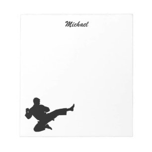 Persoonlijke naam karate / taekwondo / judo notitieblok