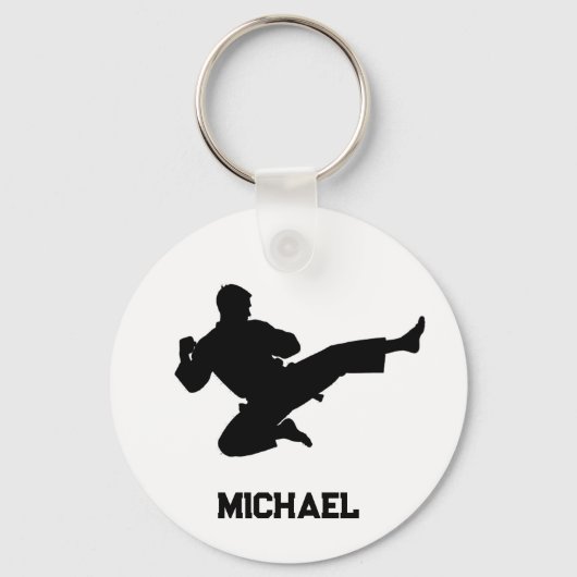 Persoonlijke naam karate / taekwondo / judo sleutelhanger (Achterkant)