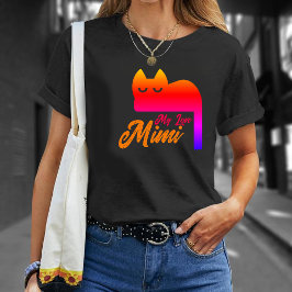 Persoonlijke naam kat ,Mooie regenboog grafische h Tri-Blend Shirt