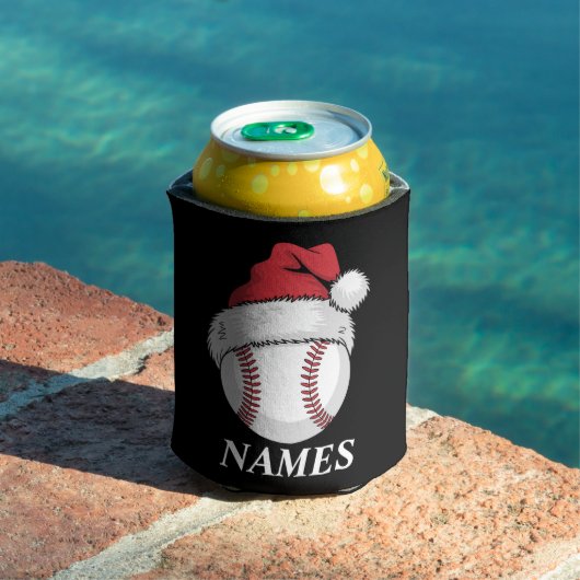 Persoonlijke Naam Kerst Baseball Santa Hoed Blikjeskoeler (Insitu Zwembad)