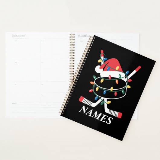 Persoonlijke naam kerst hockey Kerstmis Sinterklaa Planner (Display)