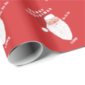 Persoonlijke naam | Kerstkerstpapier Cadeaupapier (Rol Hoek)