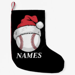 Persoonlijke Naam Kerstmis Honkbal Santa Hoed Kleine Kerstsok