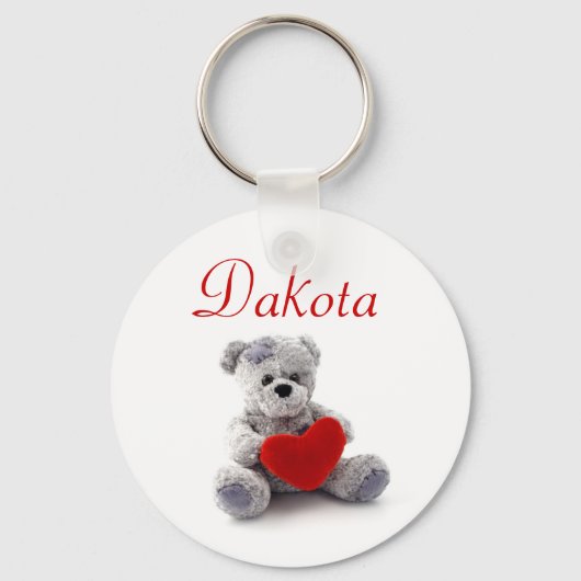 Persoonlijke naam Keyring - Teddy Bear Sleutelhanger (Voorkant)
